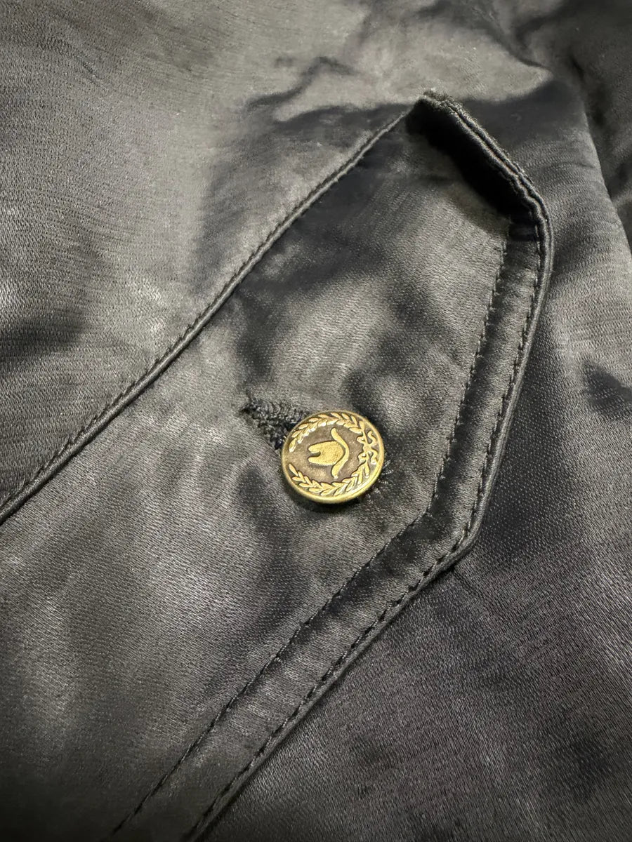 1990s Moschino Leopard Fur Print Black Bomber Jacket tywXbae 5