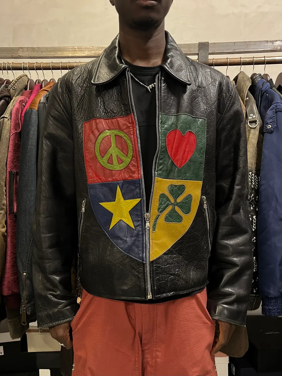 1990s Moschino Premium Black Leather Jacket SMFugJB 1