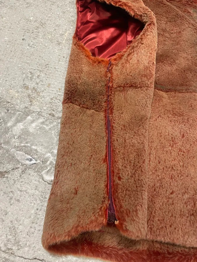 1990s Plein Sud Iridescent Fur Effect Sleeveless Turtleneck (M) 5