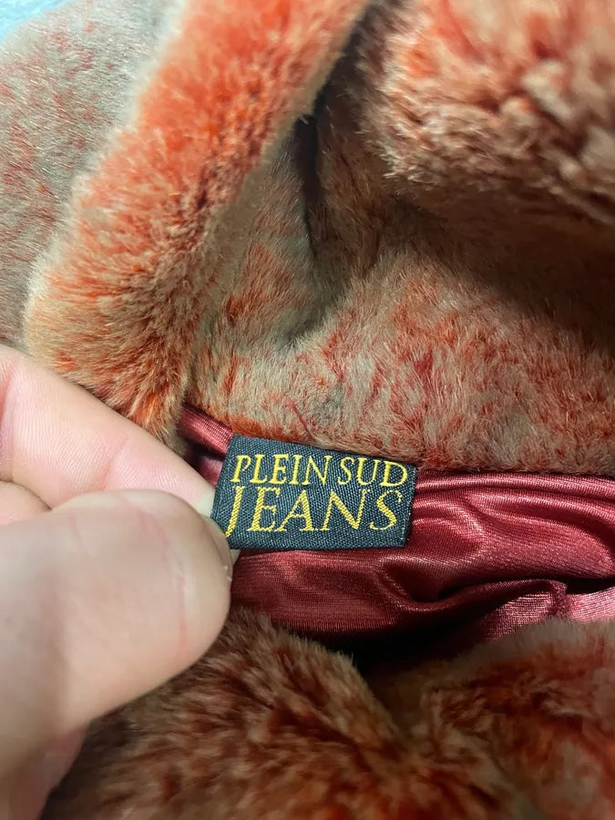 1990s Plein Sud Iridescent Fur Effect Sleeveless Turtleneck (M) 7