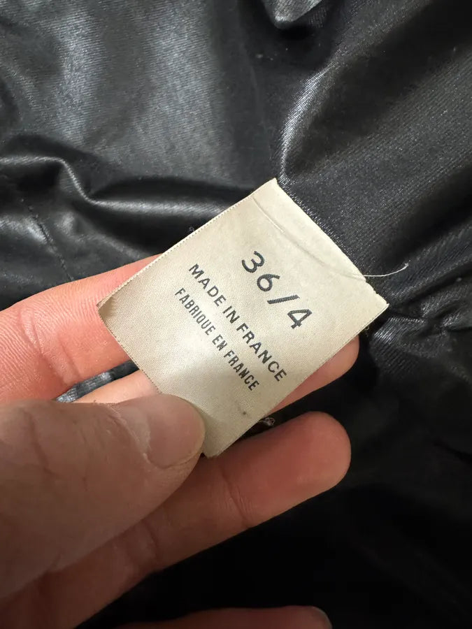 1990s Plein Sud Irregular Patchwork Black Leather Jacket jbDdHRc 9