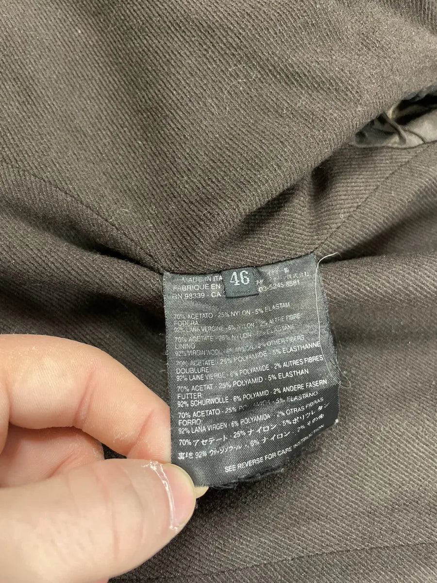 1990s Prada Olive Elegant Military Blazer Jacket (M) 4