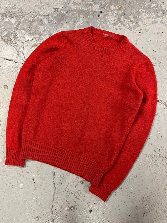 1990s Prada Red Devil Wool Sweater (S/M) EkQZRCJ 3