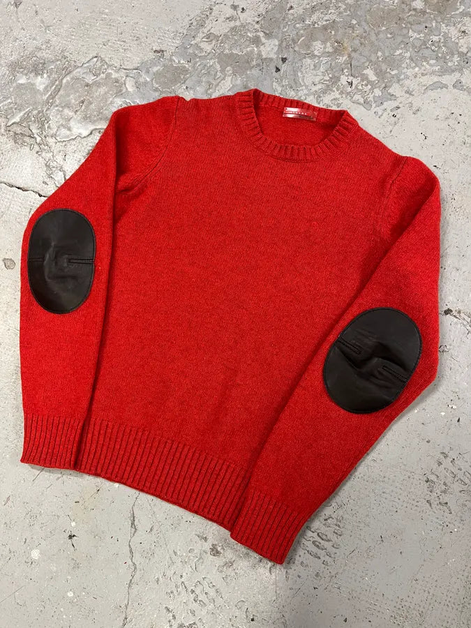 1990s Prada Red Devil Wool Sweater (S/M) EkQZRCJ 4