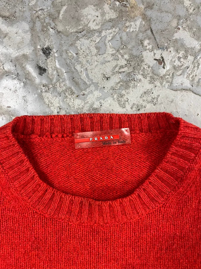 1990s Prada Red Devil Wool Sweater (S/M) EkQZRCJ 8
