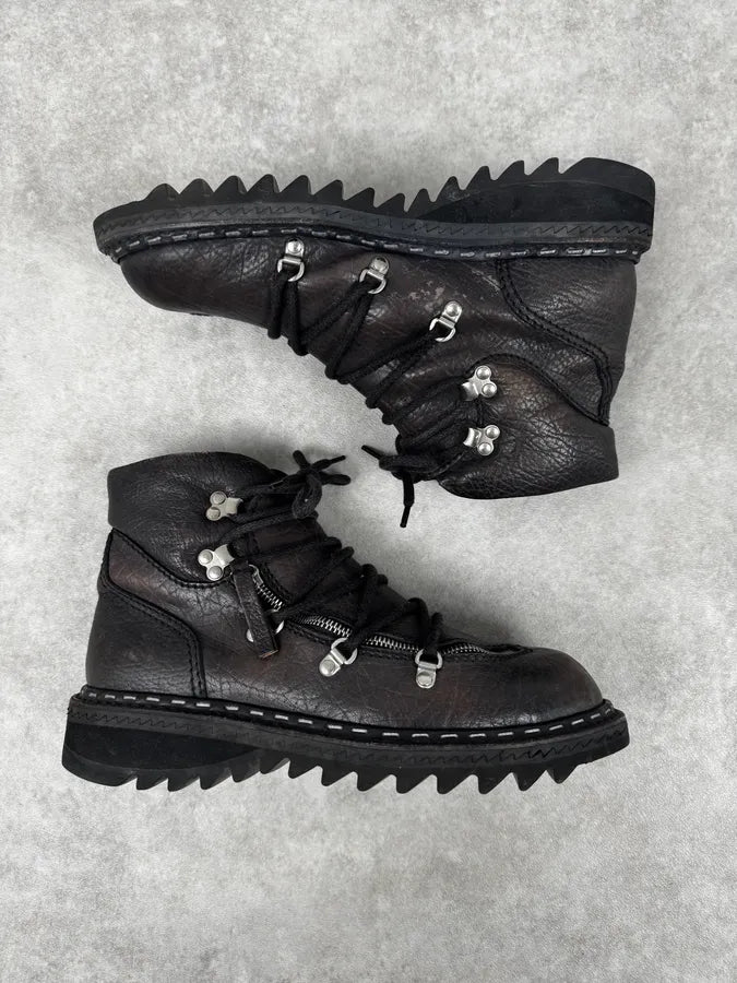 2000s Premiata Avant-Garde Tornado Zip Leather Hiking Boots aSRpqte 1