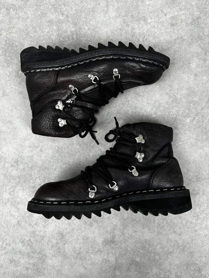 2000s Premiata Avant-Garde Tornado Zip Leather Hiking Boots aSRpqte 2