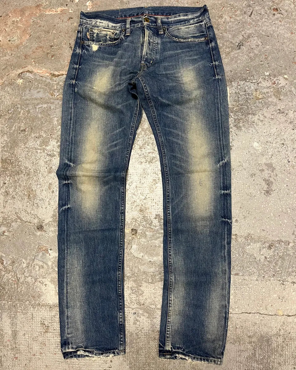 1990s Ralph Lauren American Faded Blue Denim Slim Jeans (M) iqDRJdV 1