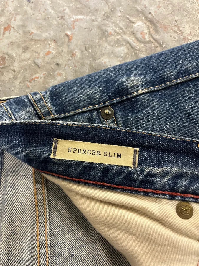 1990s Ralph Lauren American Faded Blue Denim Slim Jeans (M) iqDRJdV 10