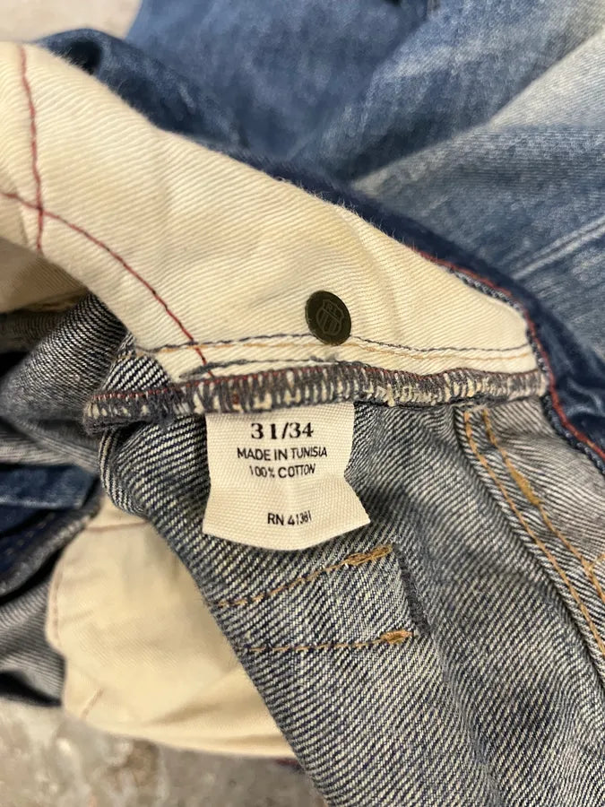 1990s Ralph Lauren American Faded Blue Denim Slim Jeans (M) iqDRJdV 9