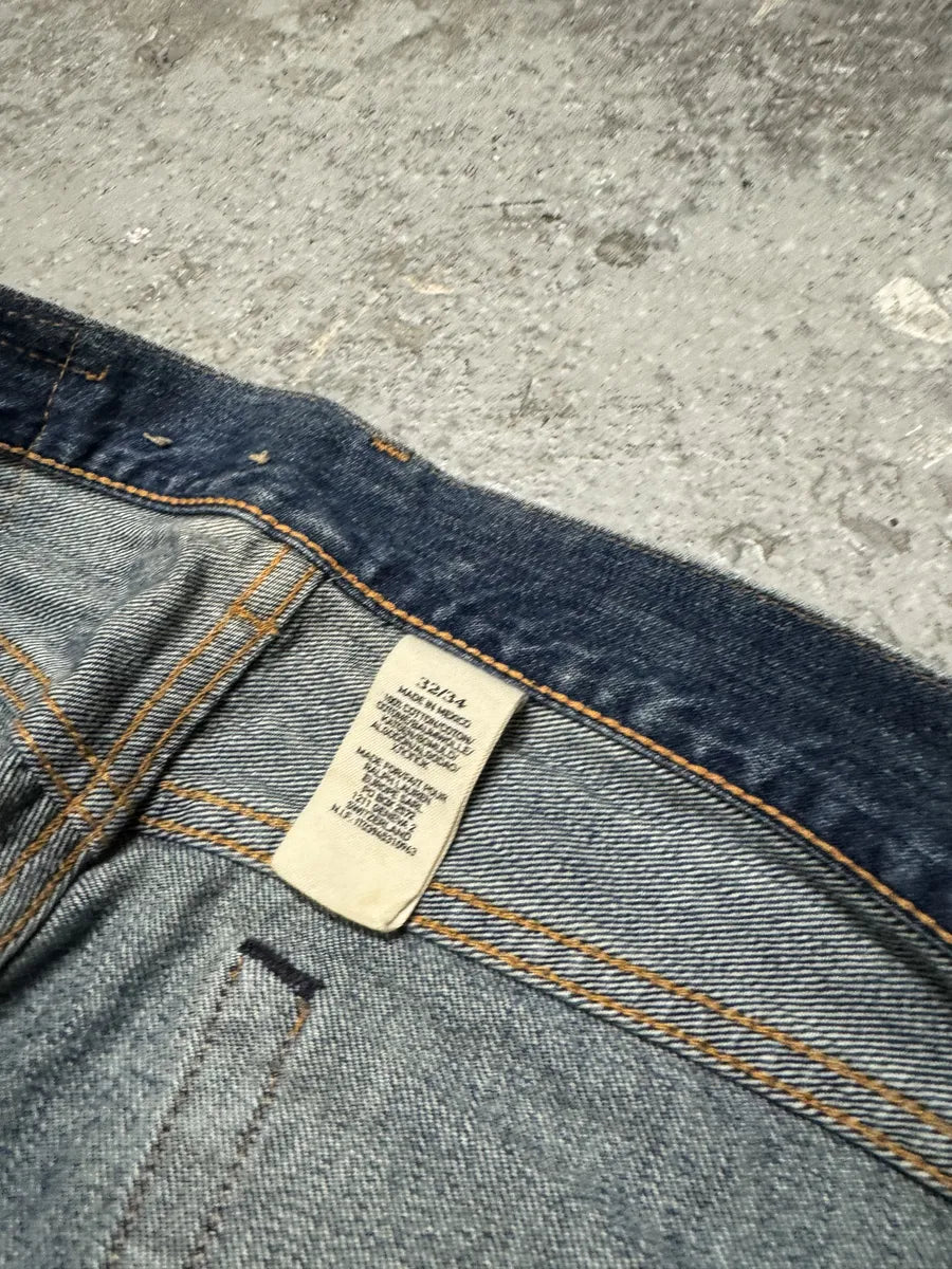2010s Ralph Lauren American Straight Faded Blue Denim Jeans kNQrAwP 5