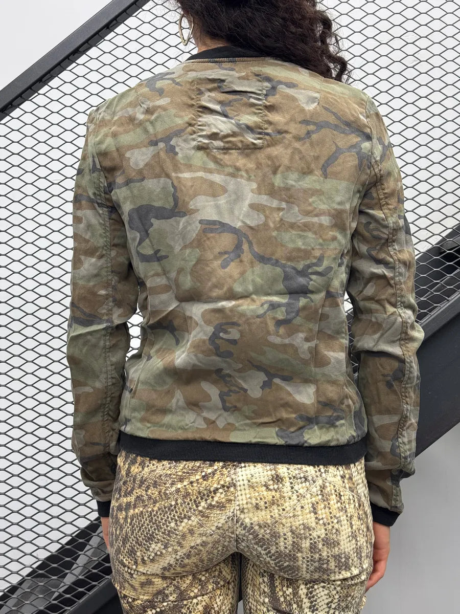 1990s Ralph Lauren Khaki Camouflage Light Jacket uYIfkcb 1