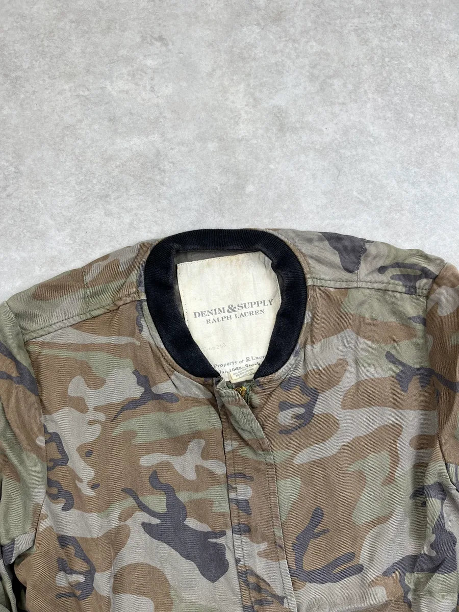 1990s Ralph Lauren Khaki Camouflage Light Jacket uYIfkcb 5