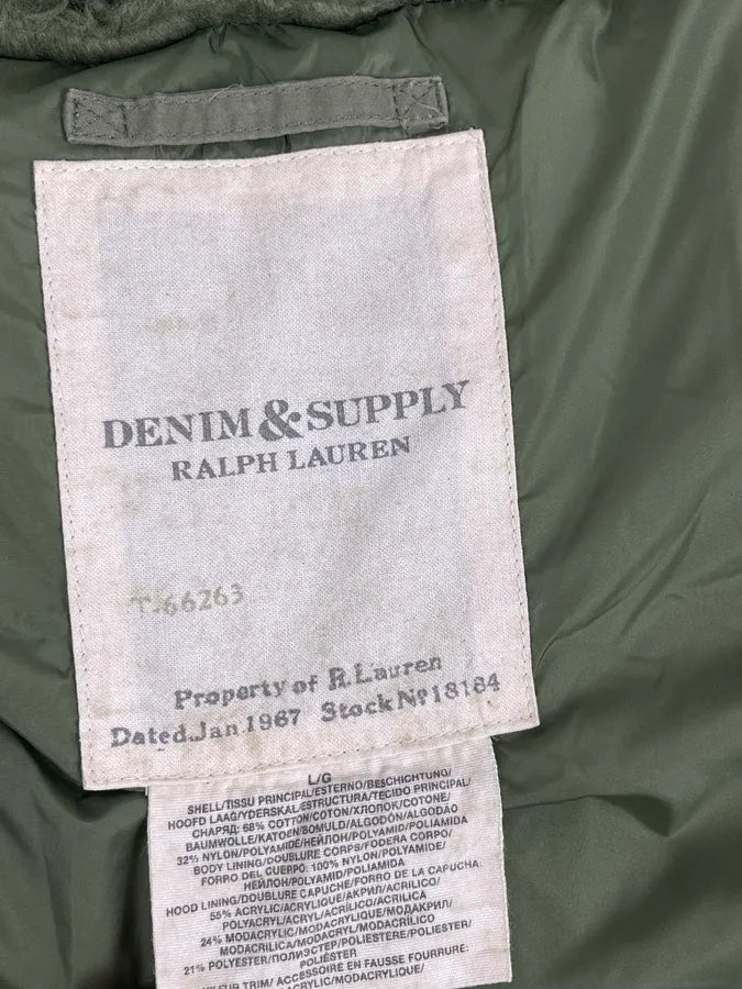 2010s Ralph Lauren Khaki Removable Fur-Lined Vest DJVtxeX 9
