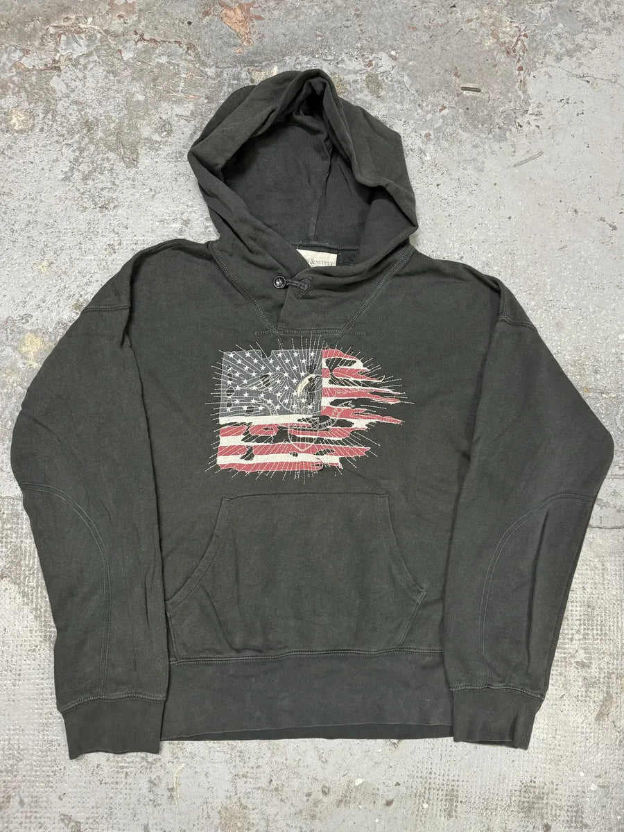1990s Ralph Lauren USA Flag Obscure Hoodie XtyclbQ 4