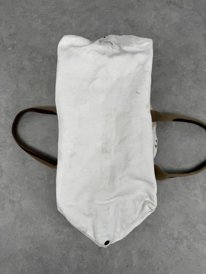 1990s Ralph Lauren White American Patch Sling Bag hgrRIOb 9