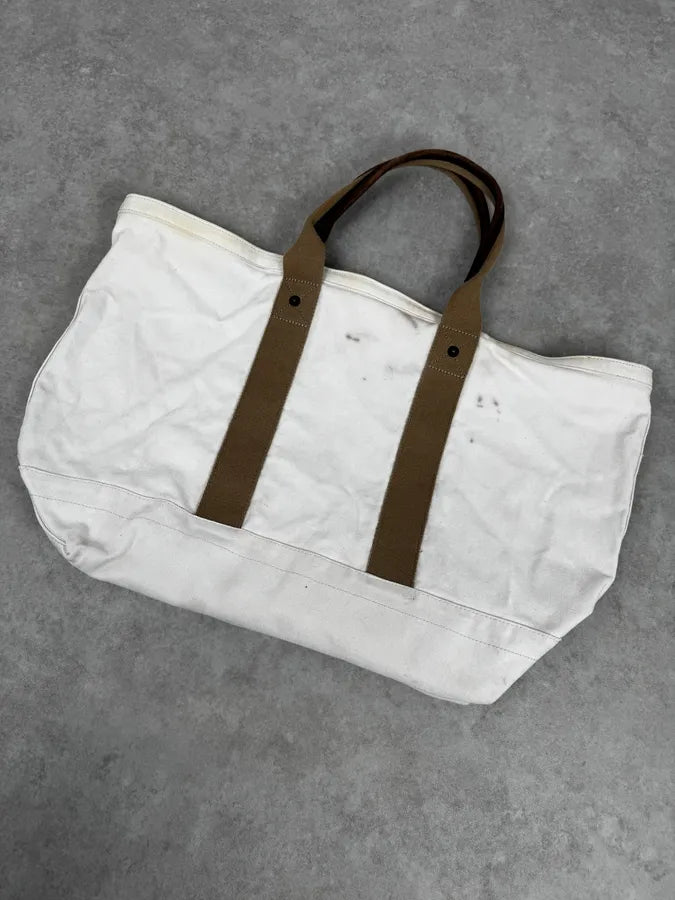 1990s Ralph Lauren White American Patch Sling Bag hgrRIOb 5
