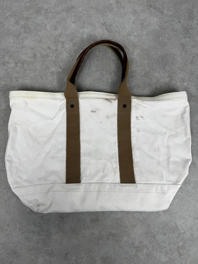 1990s Ralph Lauren White American Patch Sling Bag hgrRIOb 3