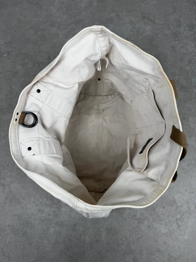 1990s Ralph Lauren White American Patch Sling Bag hgrRIOb 10