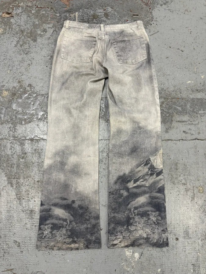 1990s Roberto Cavalli Angels Renaissance Grey Pants lXxlxPW 5