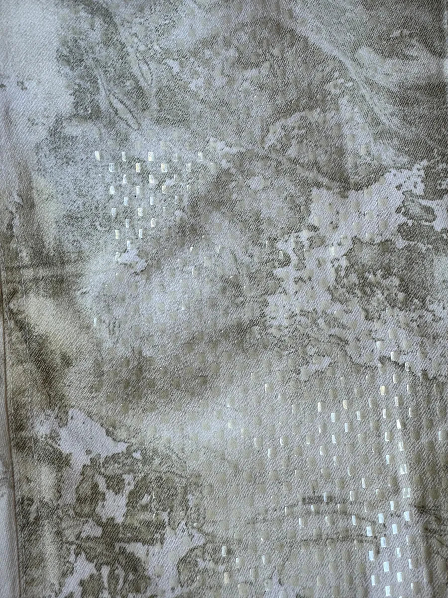 1990s Roberto Cavalli Aqua White Psychadelic Pants HocqDYK 6