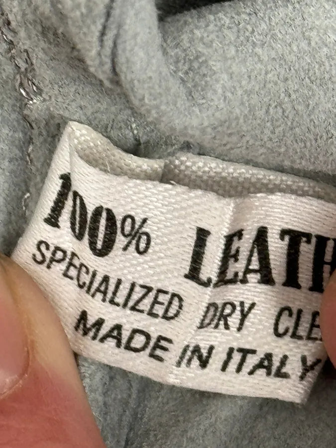 1990s Roberto Cavalli Baby Grey Suede Leather Shirt URRPWTp 11