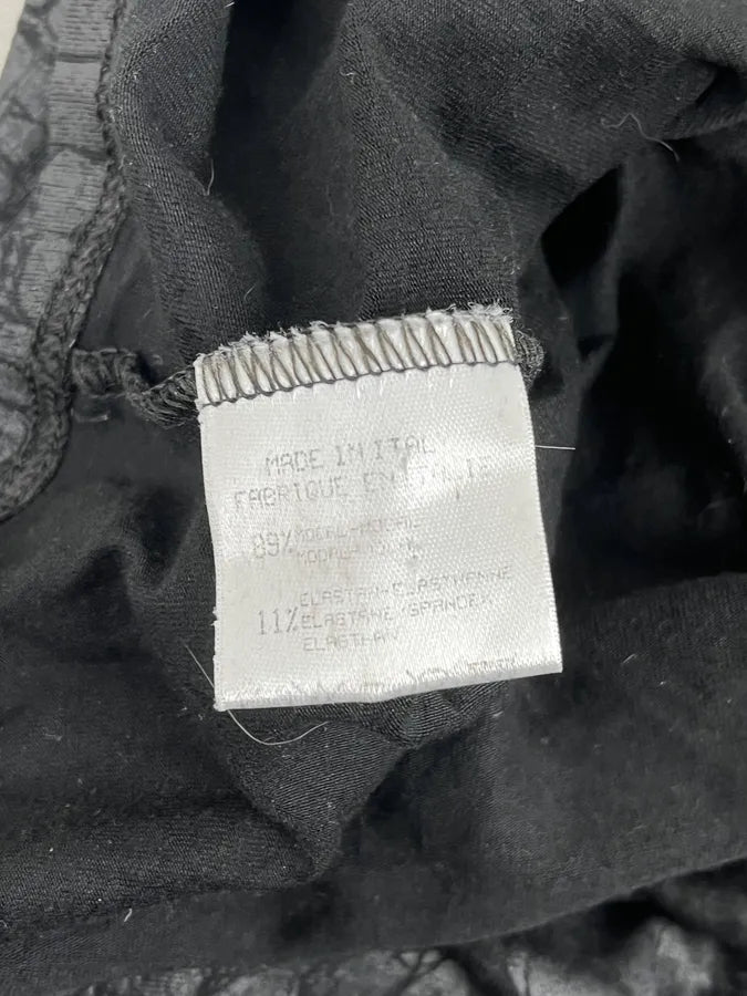 1990s Roberto Cavalli Black Crocodile Effect Longsleeve HCWdZIA 9