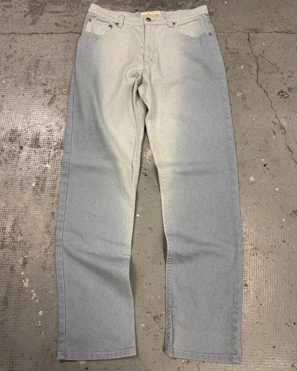1990s Roberto Cavalli Blue Ice Gradient Pants (S/M) atERjSc 0