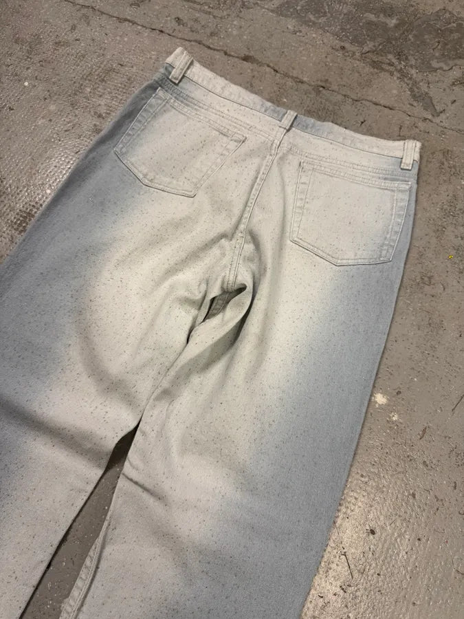 1990s Roberto Cavalli Blue Ice Gradient Pants (S/M) atERjSc 11