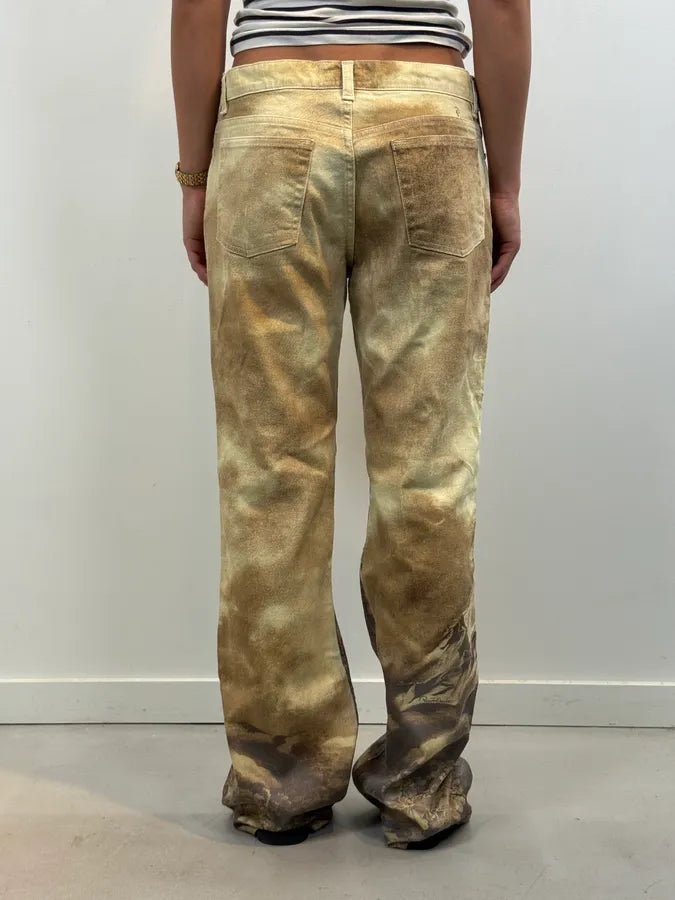 1990s Roberto Cavalli Gold Angel Renaissance Pants tcProUT 5