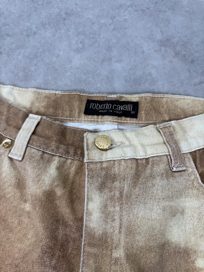 1990s Roberto Cavalli Gold Angel Renaissance Pants tcProUT 8