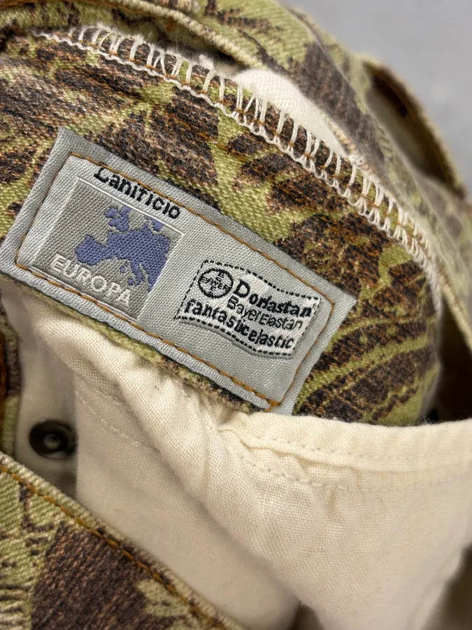 1990s Roberto Cavalli Green Arabic Mozaic Pants xnPoewf 10