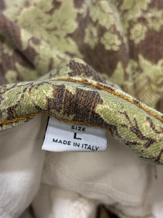 1990s Roberto Cavalli Green Arabic Mozaic Pants xnPoewf 11