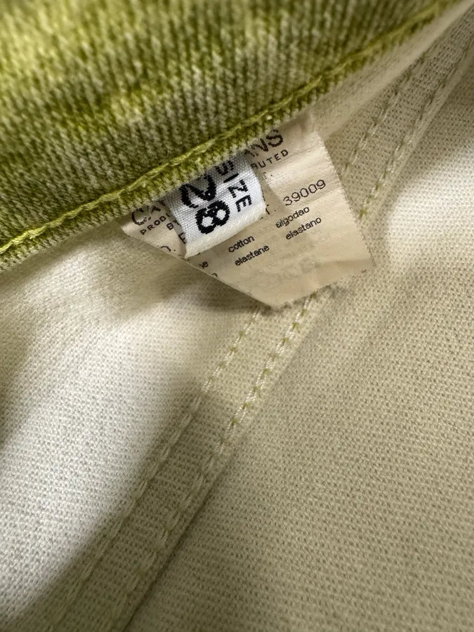 1990s Roberto Cavalli Green Garden Fantasy Flowers Pants (S) qqTkCgV 9