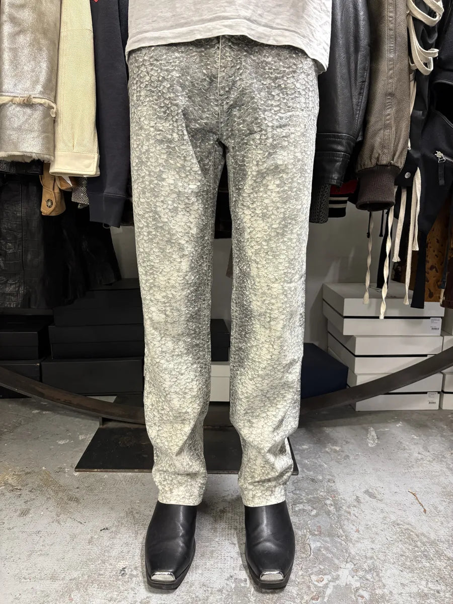1990s Roberto Cavalli Grey Scales Effect Gradient Pants CxFSleS 2