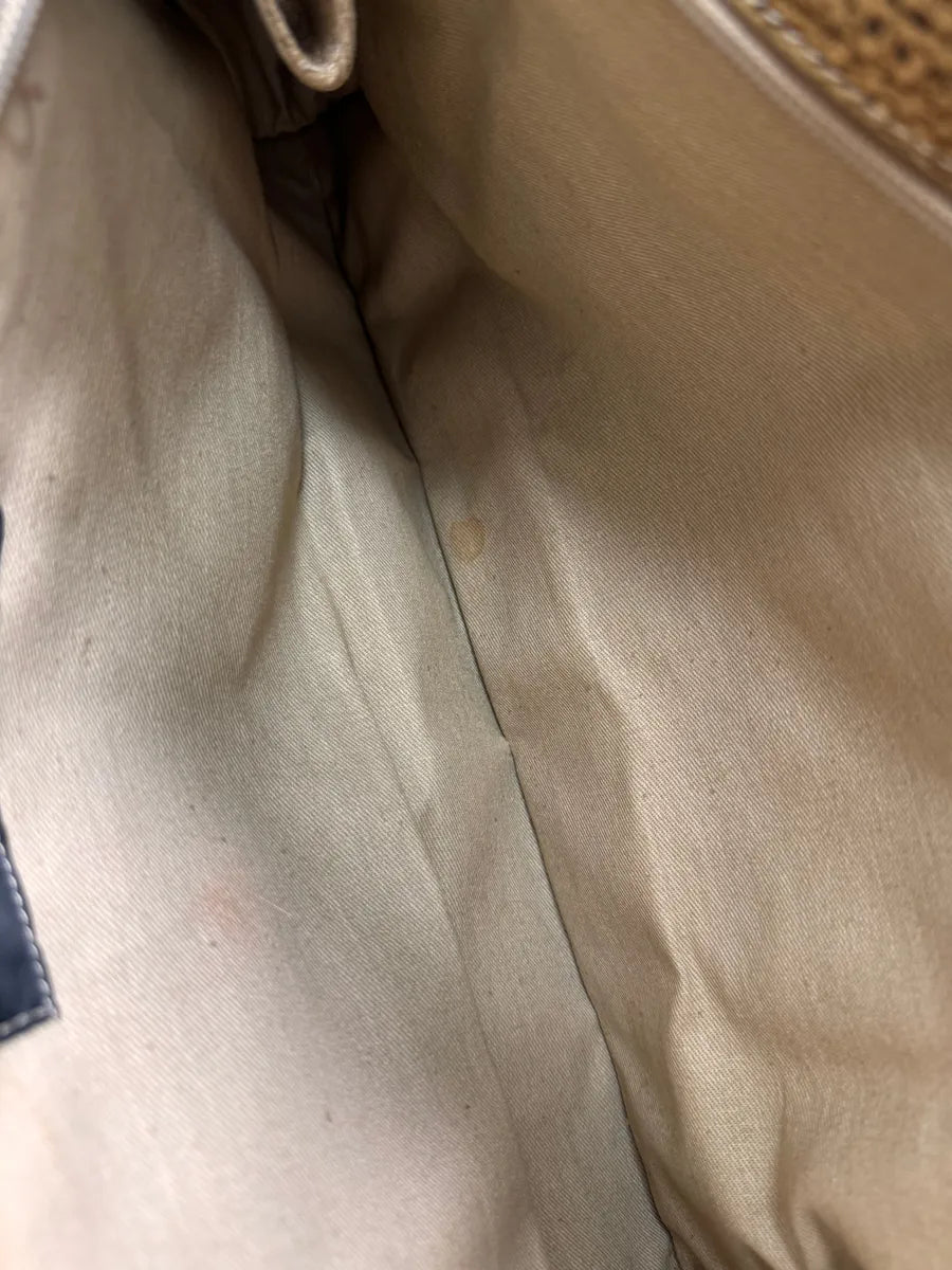 1990s Roberto Cavalli Leather Patchwork Jacket & Bag Set bzFdaCu 6