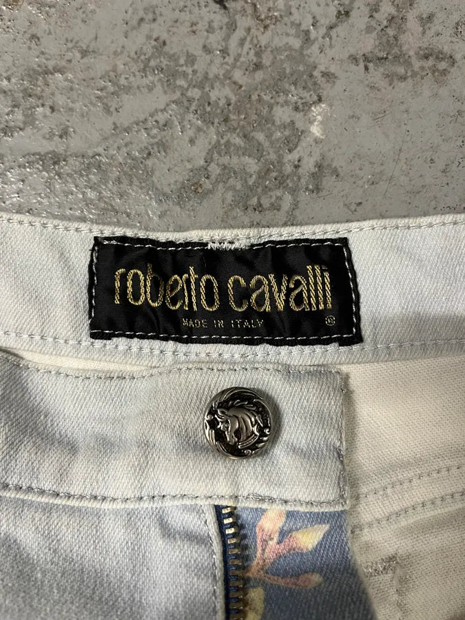 1990s Roberto Cavalli Medieval Calm Floral Pants (M/L) zGgTdfS 8