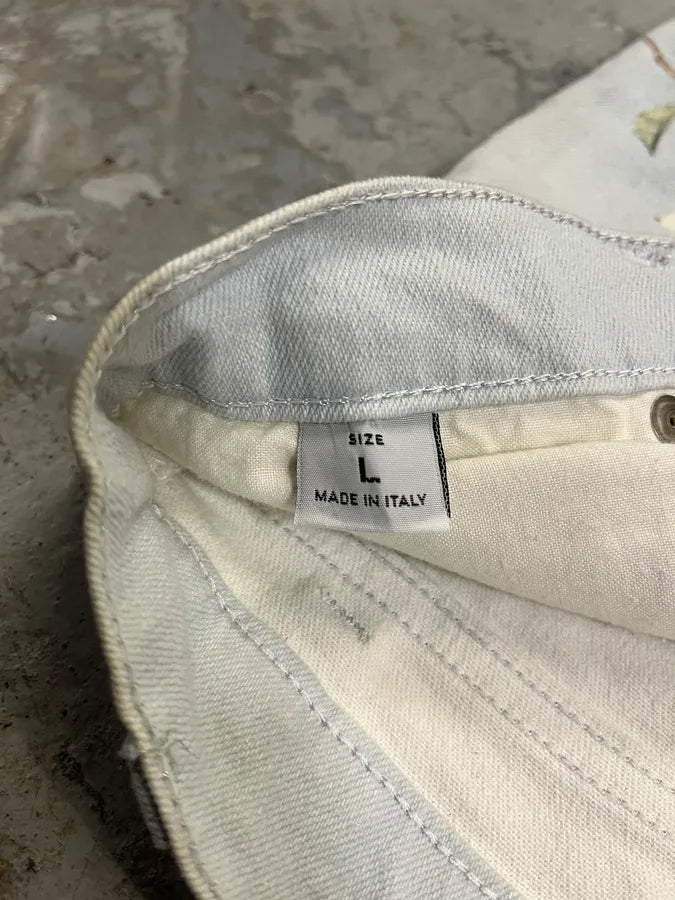 1990s Roberto Cavalli Medieval Calm Floral Pants (M/L) zGgTdfS 9