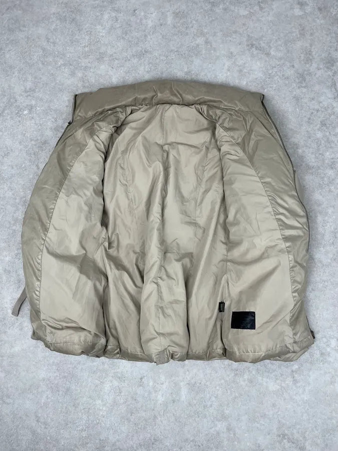 AW2005 Cavalli Beige Parachute Bondage Harness Puffer Jacket LUxfBZd 7