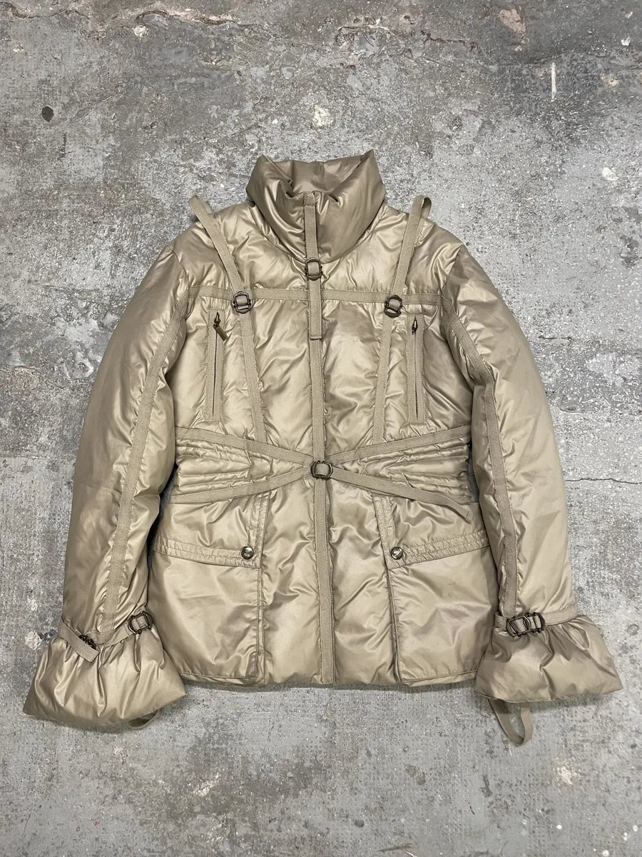 1990s Roberto Cavalli Parachute Bondage Puffer Jacket (M) 0
