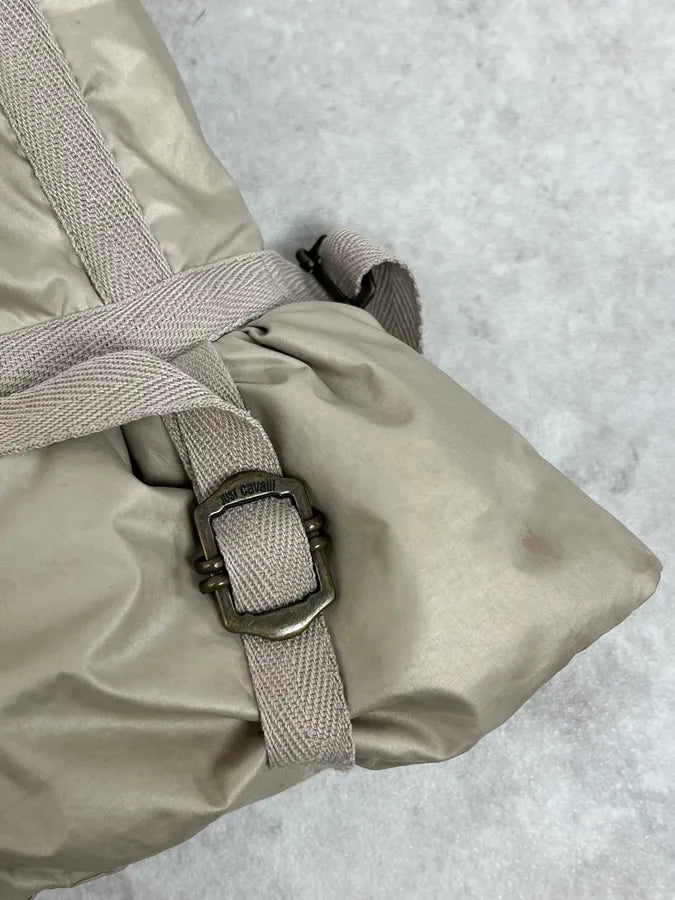 AW2005 Cavalli Beige Parachute Bondage Harness Puffer Jacket LUxfBZd 8