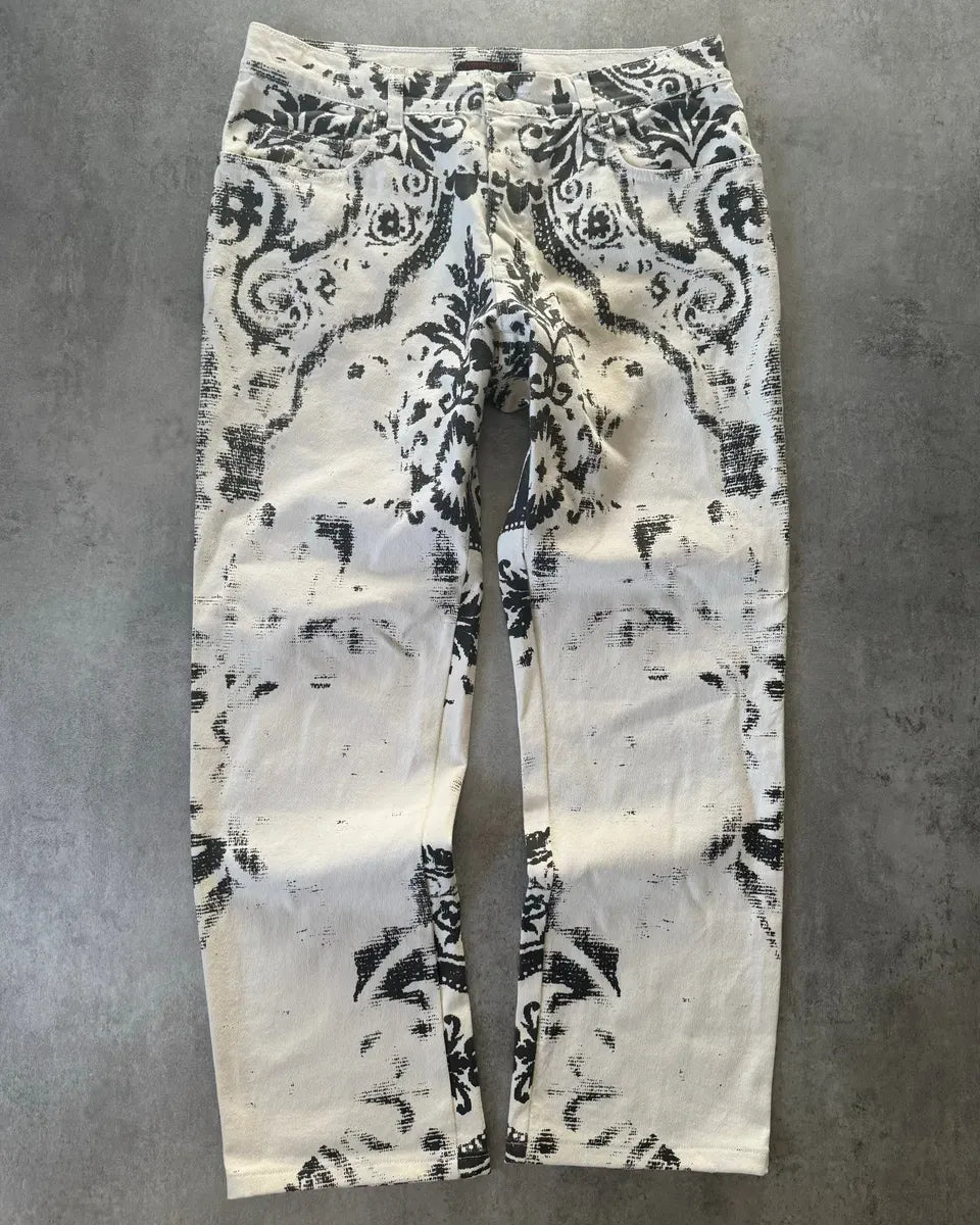 1990s Roberto Cavalli Royal Arabic Mozaic Pants QObNQdj 0