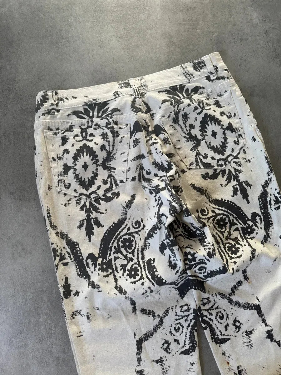 1990s Roberto Cavalli Royal Arabic Mozaic Pants QObNQdj 5