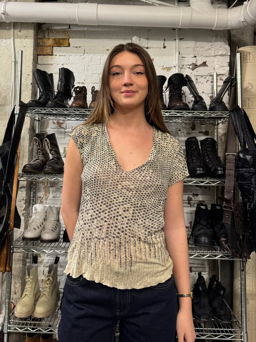 1990s Roberto Cavalli Snake Top (L) 1