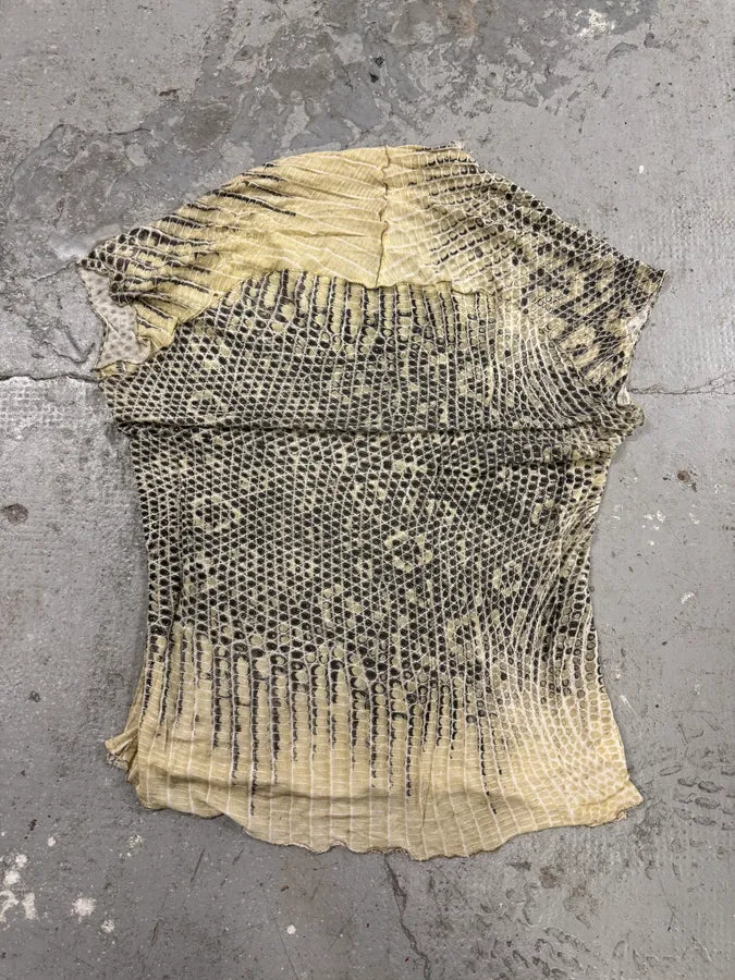 1990s Roberto Cavalli Snake Top (L) 4