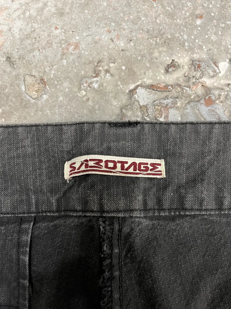 1990s Sabotage Grey Archive Pins Pants (M) rnzifRf 10