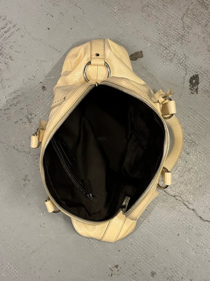 AW2008 Saint Laurent Muse Y Cream Leather Tote Bag axdnokG 13