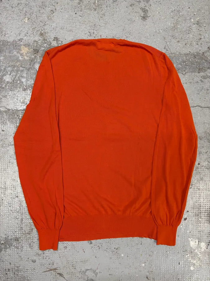 1990s Salvatore Ferragamo Orange Contemporary Sweater aItTtes 5