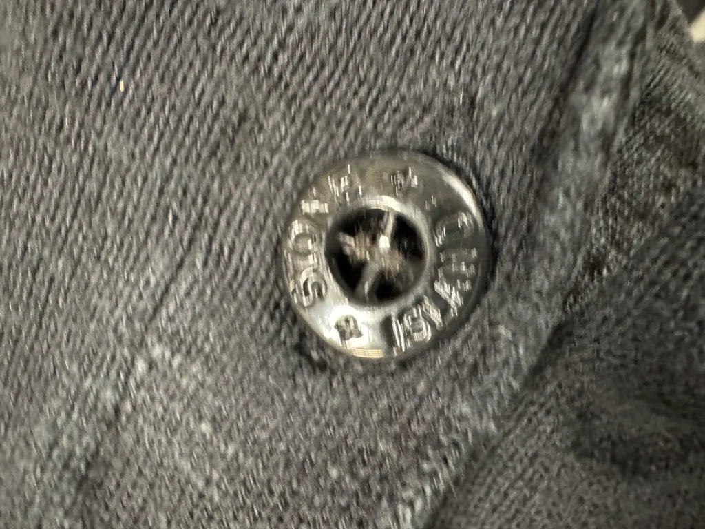 1990s Stone Island Black Polo Sweater (L/XL) 7