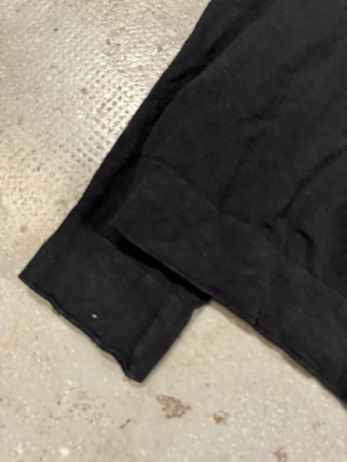 1990s Stone Island Black Polo Sweater (L/XL) 9